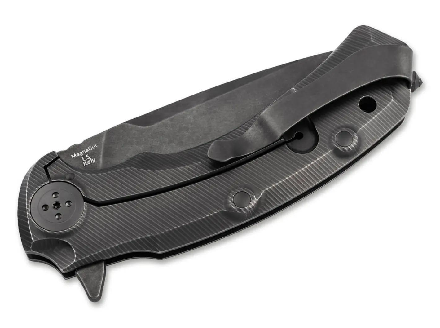 Bastinelli Knives Safe Titanium Black Stonewashed Schwarz Clearance