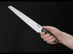 Böker Manufaktur Solingen Saga Brotmesser G10 Satin Schwarz Discount