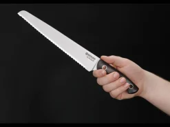 Böker Manufaktur Solingen Saga Brotmesser Grenadill Schwarz Best