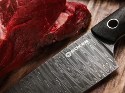 Böker Manufaktur Solingen Saga Damast Chefmesser Braun Online