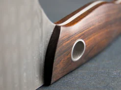 Böker Manufaktur Solingen Saga Damast Grenadil Chefmesser Braun