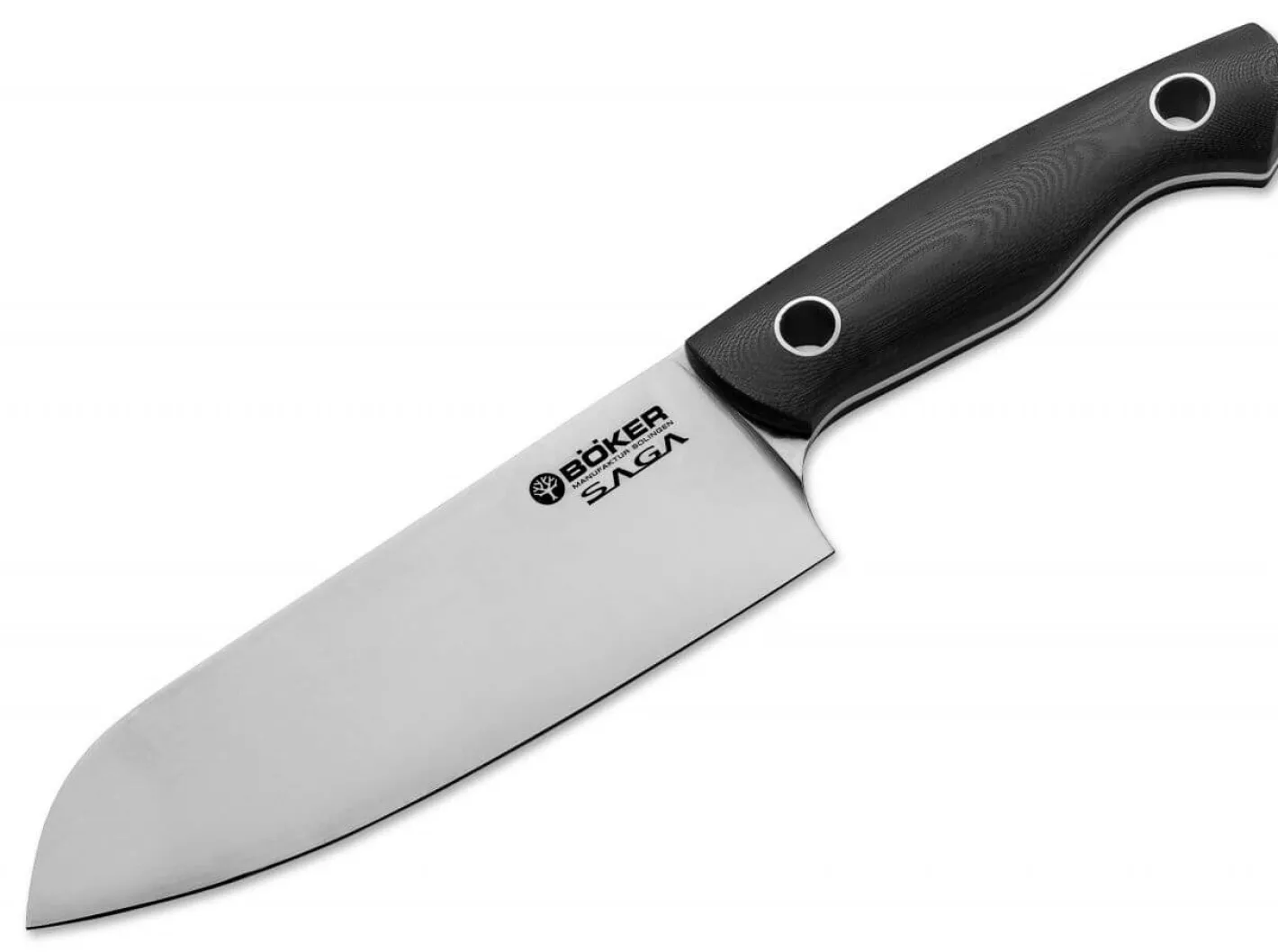 Böker Manufaktur Solingen Saga Santoku G10 Satin Schwarz Discount
