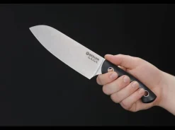 Böker Manufaktur Solingen Saga Santoku G10 Stonewash Schwarz Best