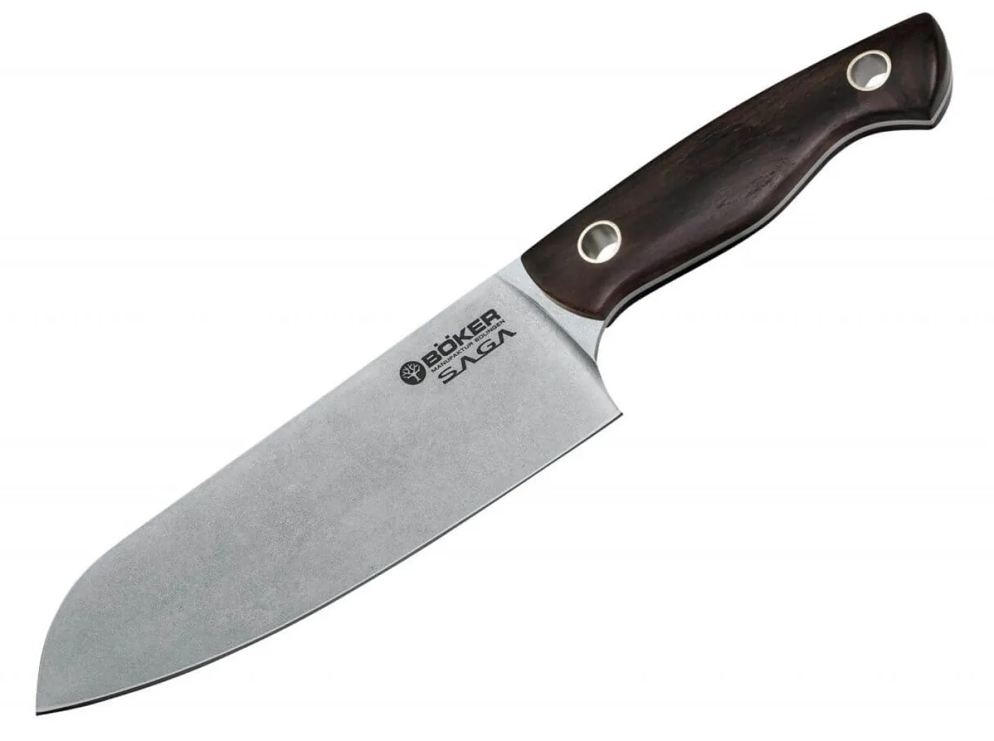 Böker Manufaktur Solingen Saga Santoku Grenadill Schwarz Discount