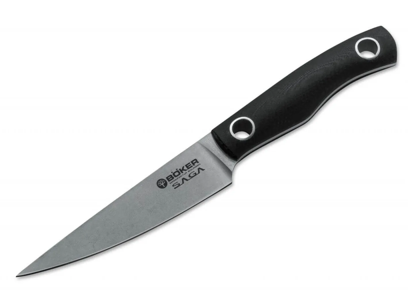Böker Manufaktur Solingen Saga Spickmesser G10 Stonewash Schwarz Sale
