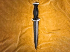 Böker Manufaktur Solingen Schweizer Dolch Mosaikdamast Schwarz Outlet