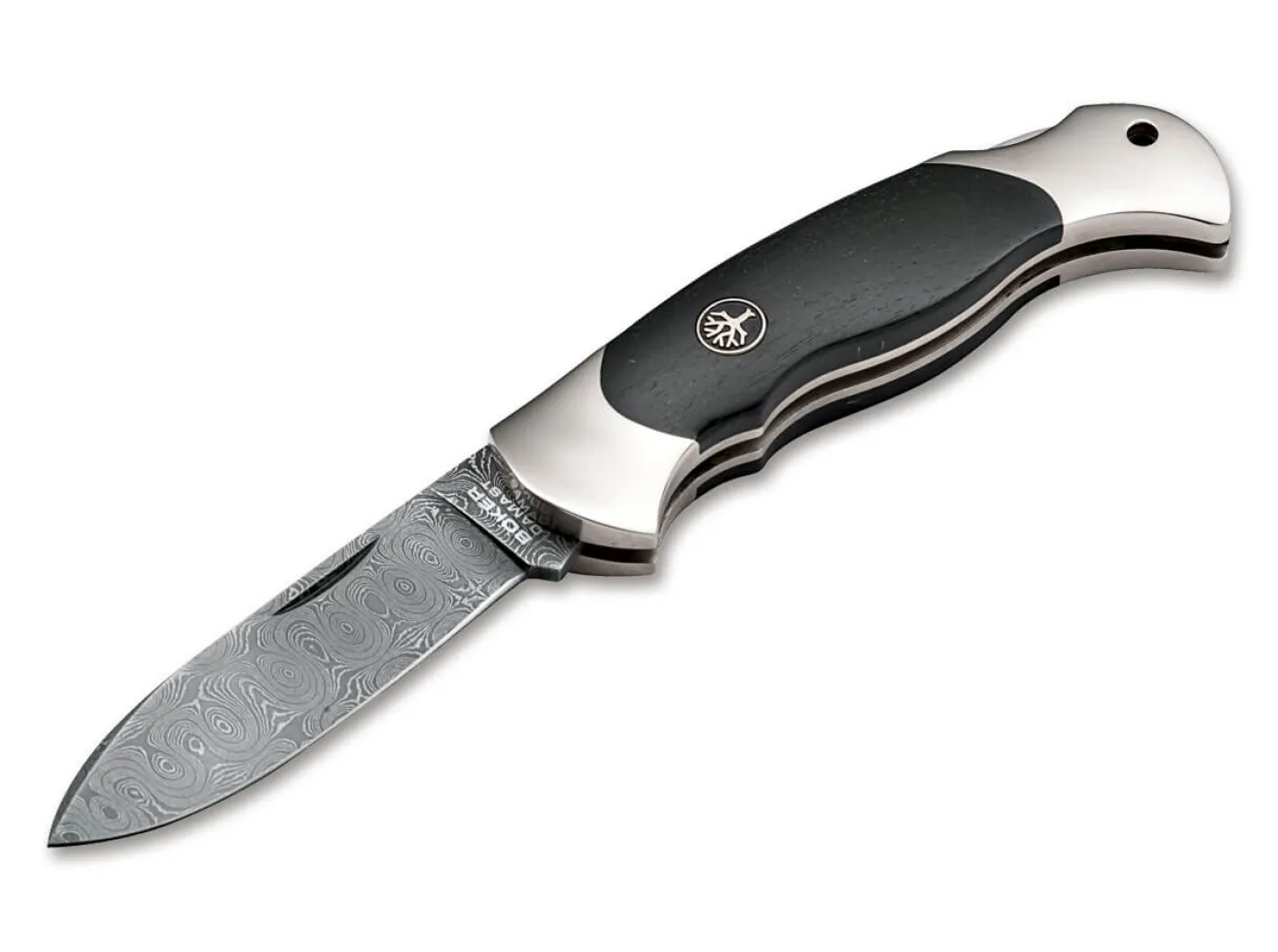 Böker Manufaktur Solingen Scout Spearpoint Hainbuche Damast Sale