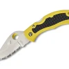 Spyderco Snap-It Salt Lightweight Yellow Serrated Sale