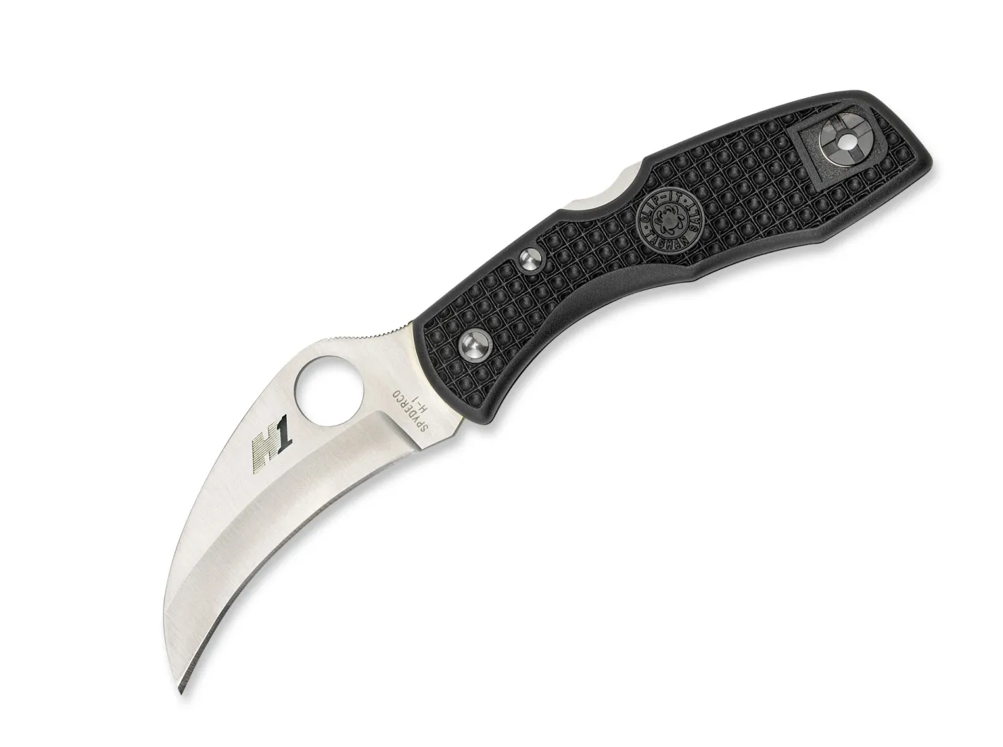 Spyderco Tasman Salt H1 Plain Black Schwarz Clearance