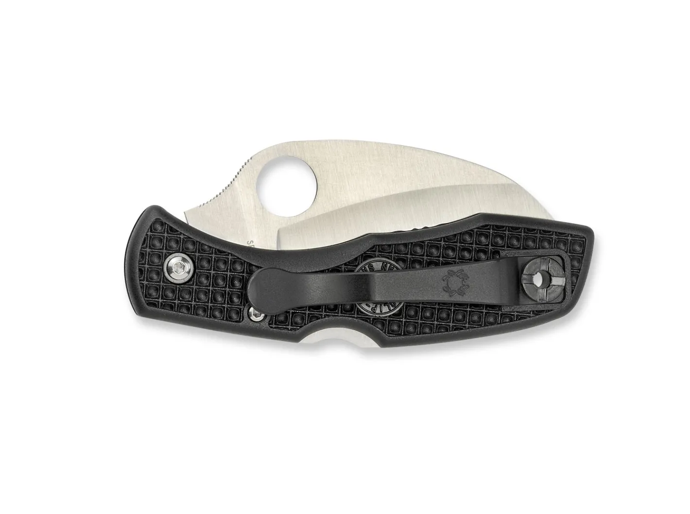 Spyderco Tasman Salt H1 Plain Black Schwarz Clearance