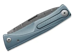 LionSteel Thrill Damascus Blue Blau Outlet