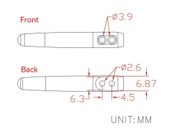 CIVIVI Two Flamed Titanium Clips T002A Violett Discount