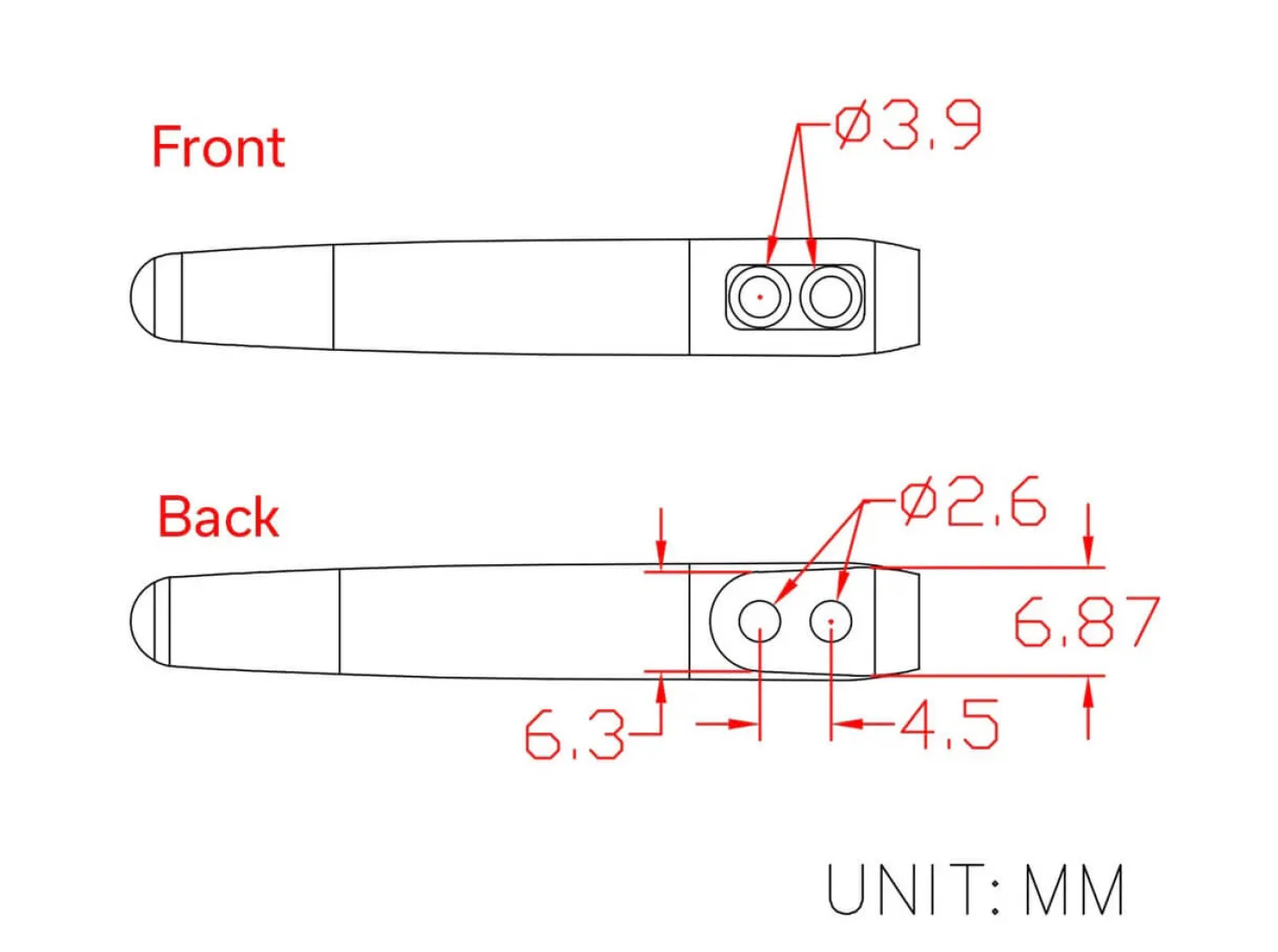 CIVIVI Two Flamed Titanium Clips T002A Violett Discount