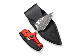 CIVIVI Typhoeus Aluminum Red & Black Damascus Rot Clearance
