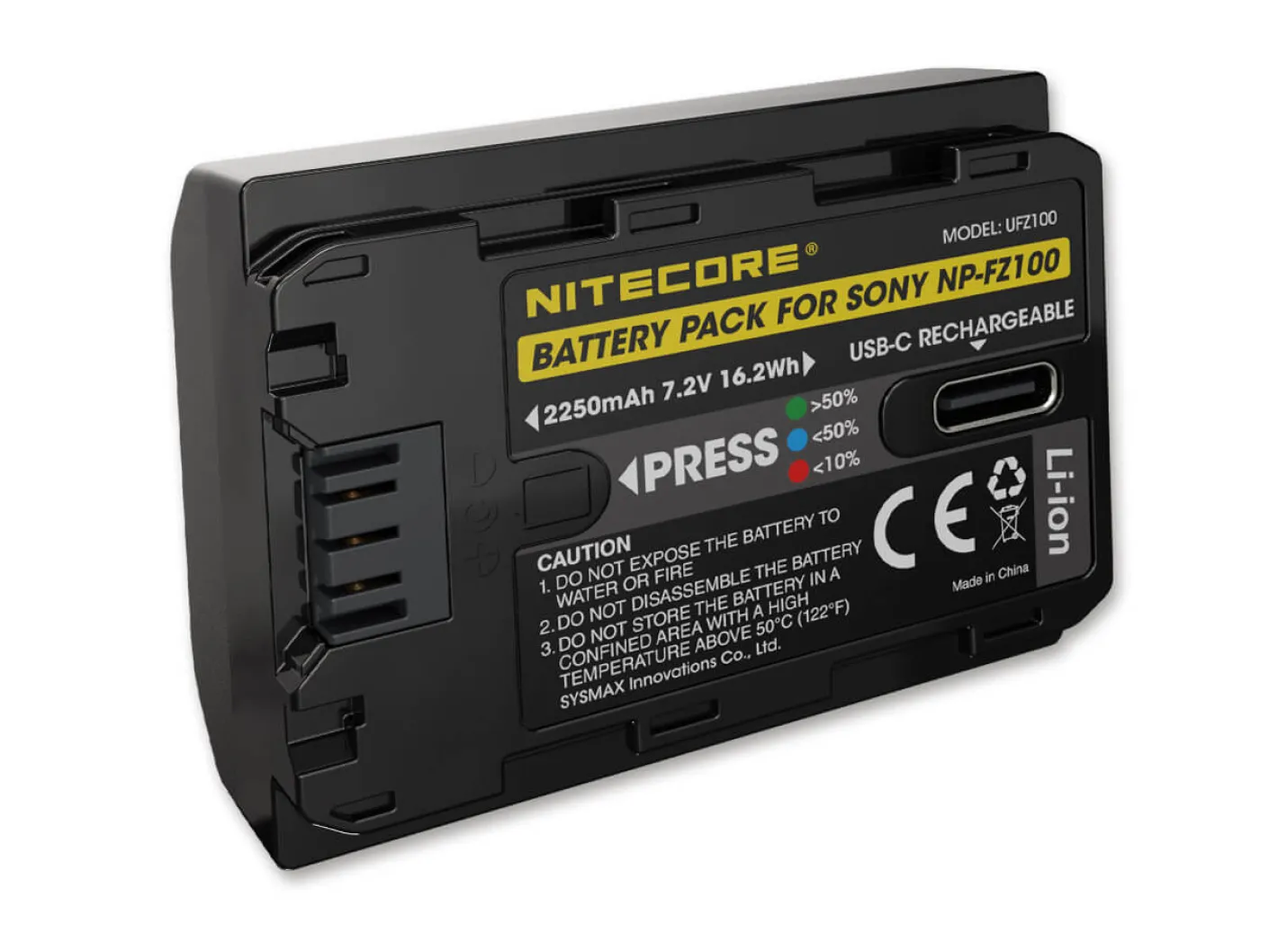 Nitecore UFZ100 Schwarz Clearance