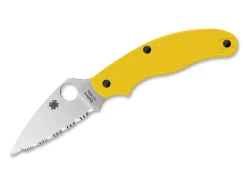 Spyderco UK Penknife Salt Serrated Yellow Gelb Outlet