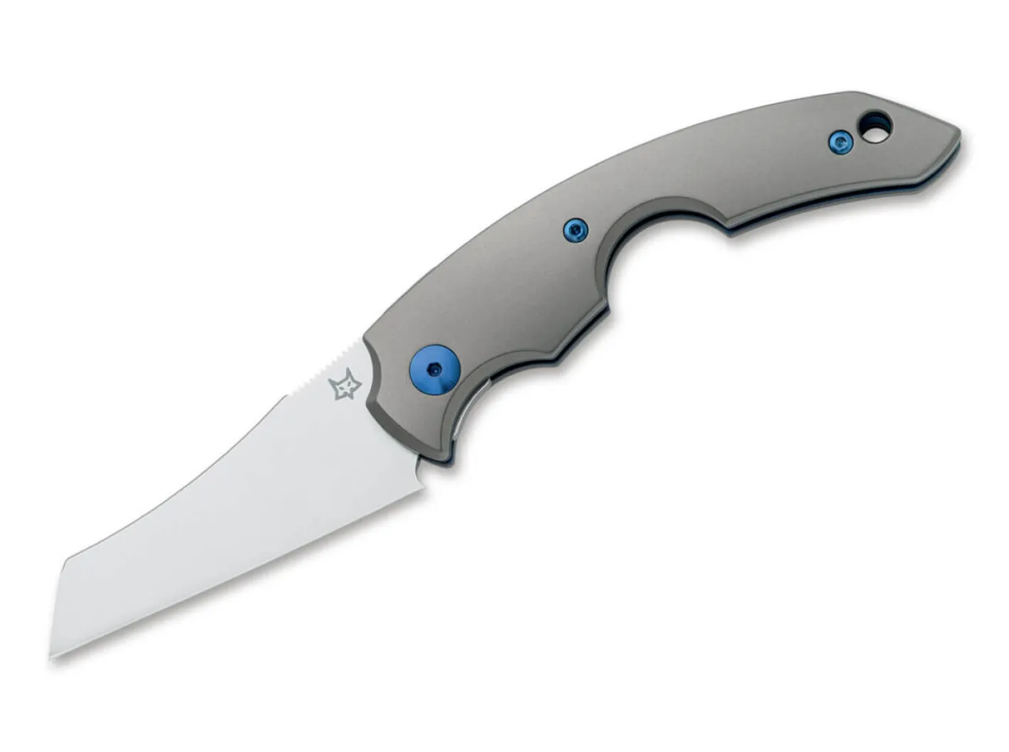 Fox Knives Virtus Bead Blasted Titanium Grau Best