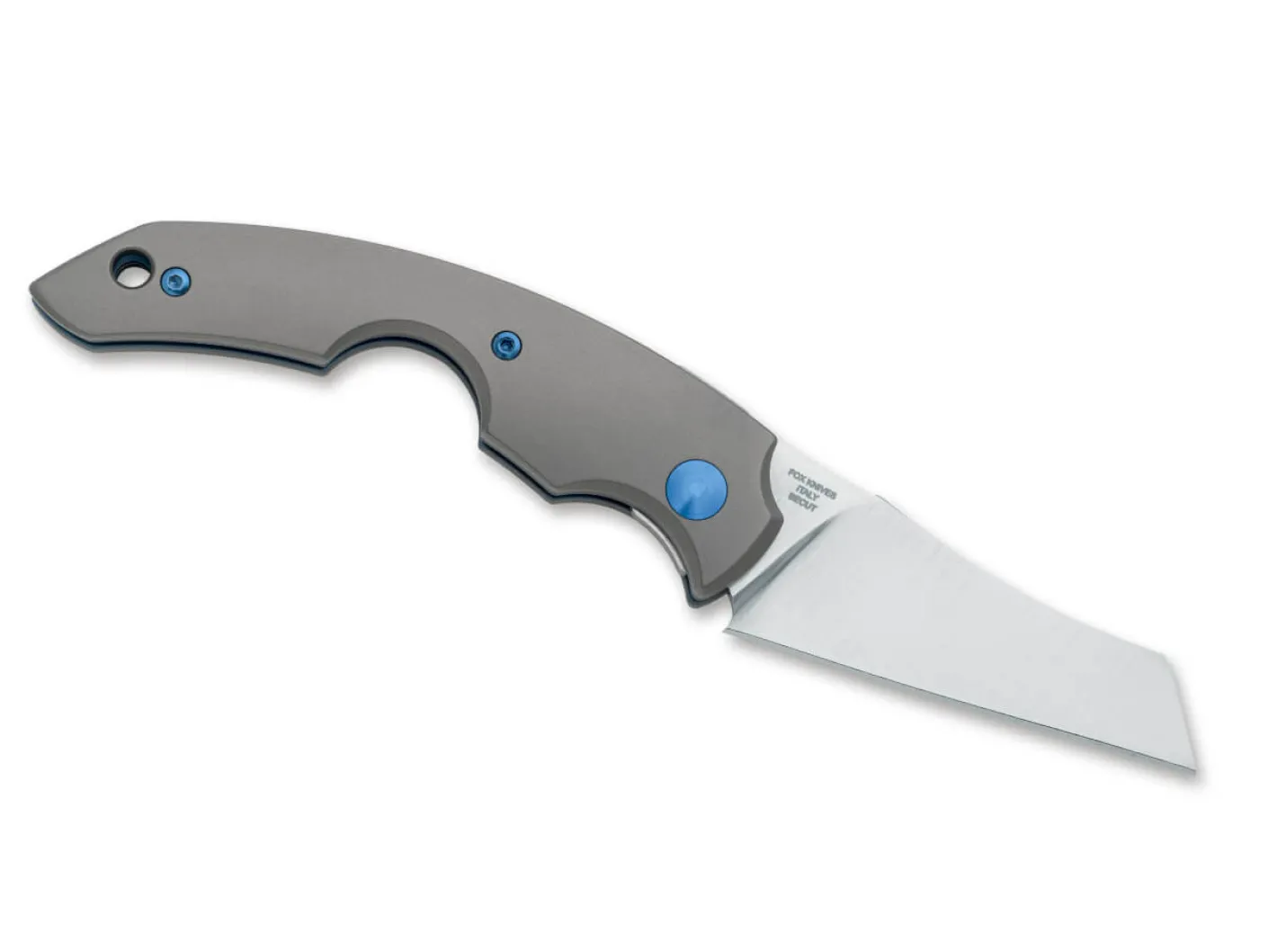 Fox Knives Virtus Bead Blasted Titanium Grau Best
