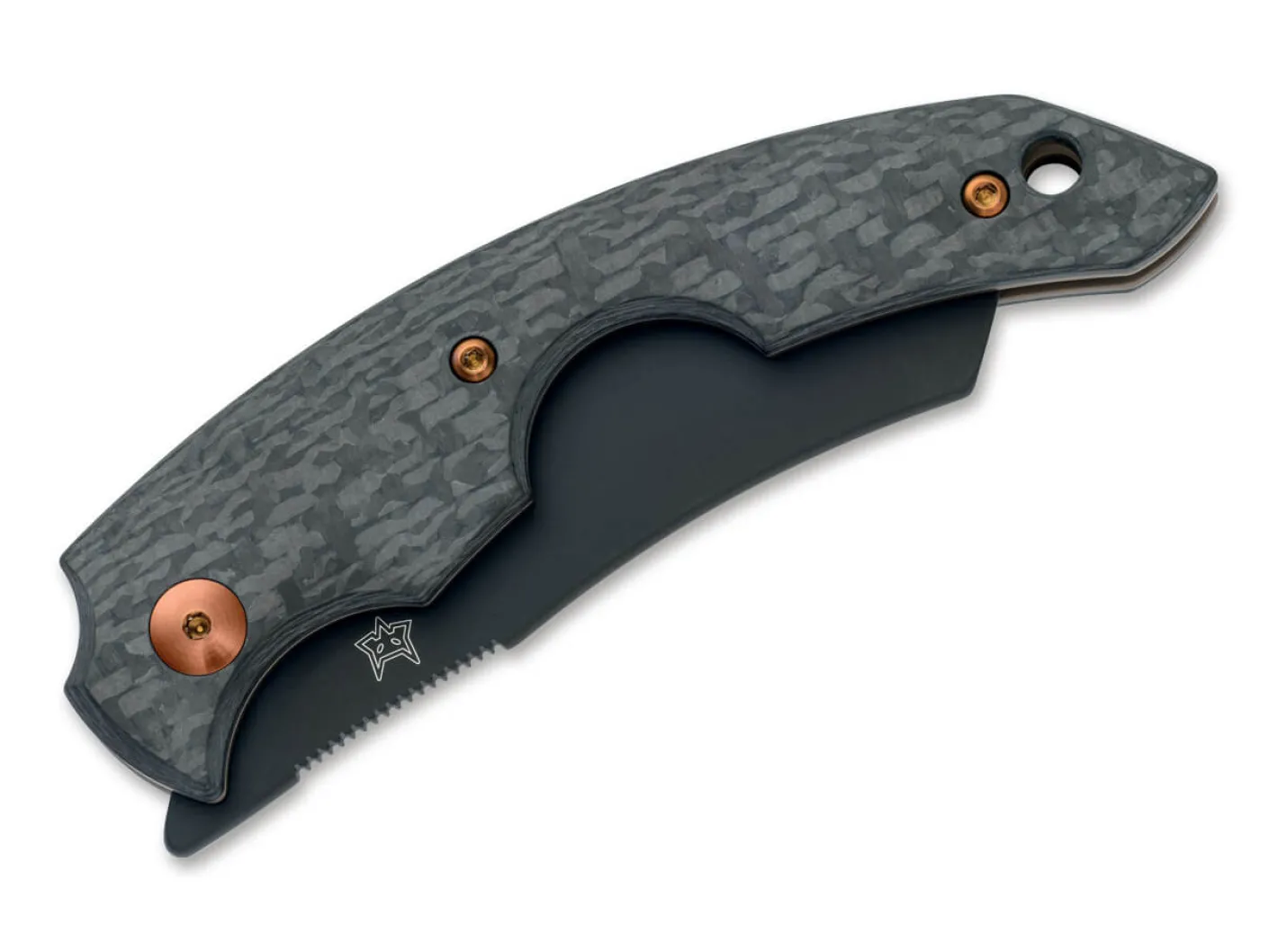 Fox Knives Virtus 3K Twill CF Schwarz Clearance