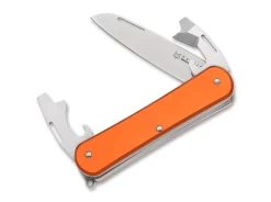 Fox Knives Vulpis 130-3 Aluminum Orange New