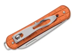 Fox Knives Vulpis 130 Grenade Pattern Aluminum Orange