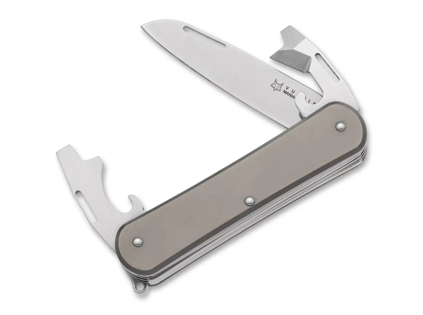Fox Knives Vulpis 130-3 TI Grau Best