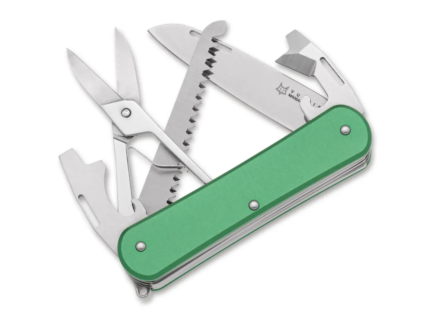 Fox Knives Vulpis 130-SF5 Aluminum OD Green Grün