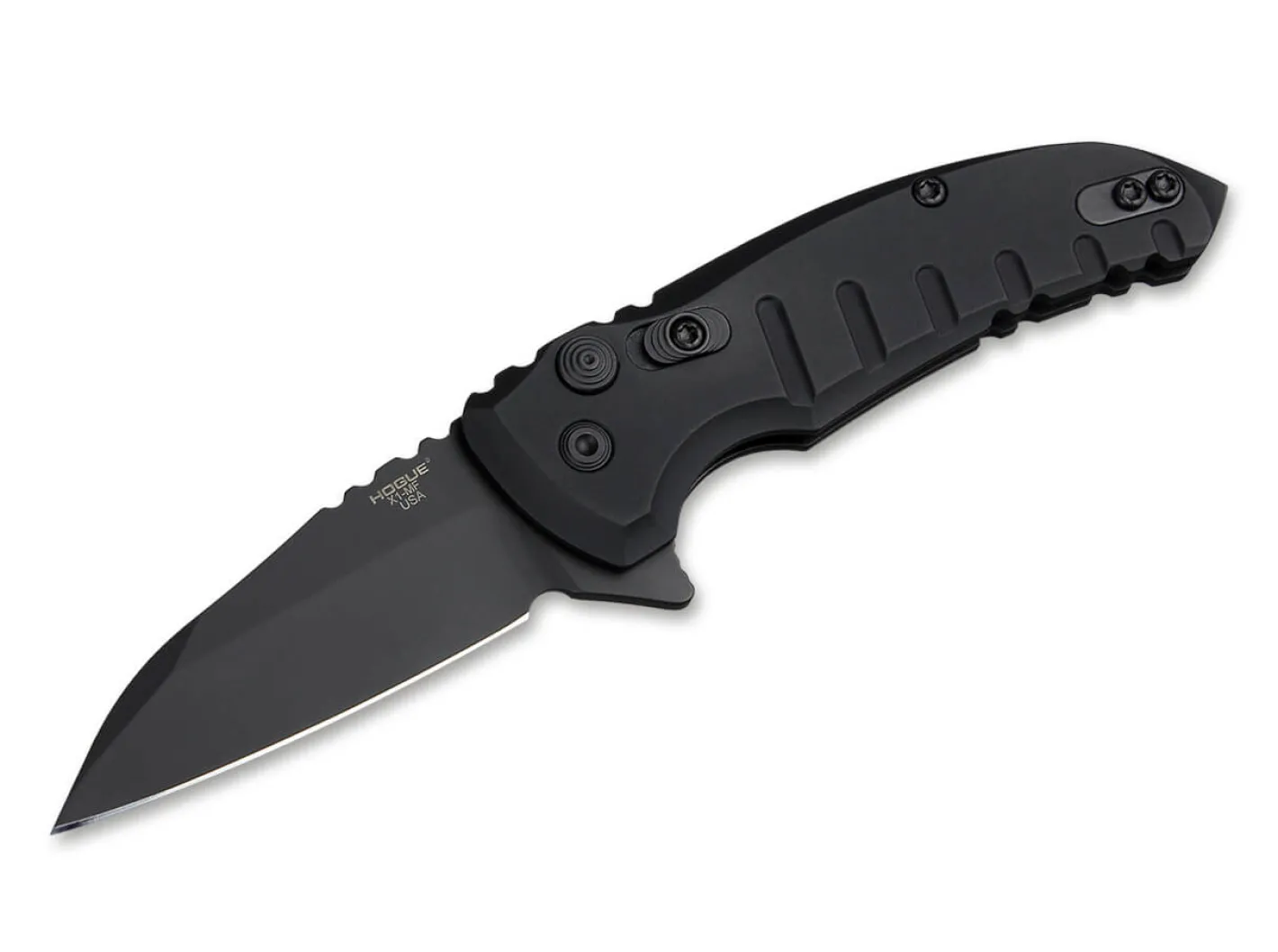 Hogue X1 Microflip Wharncliffe All Black Schwarz Best